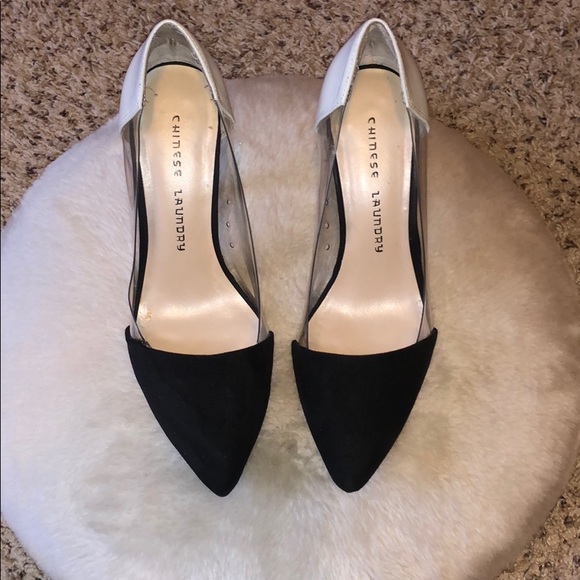 chinese laundry white heels